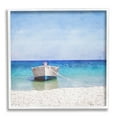 thumbnail image 1 of Stupell Industries Docked Dinghy Boat Transportation Painting White Framed Art Print Wall Art, 24 x 24, 1 of 9