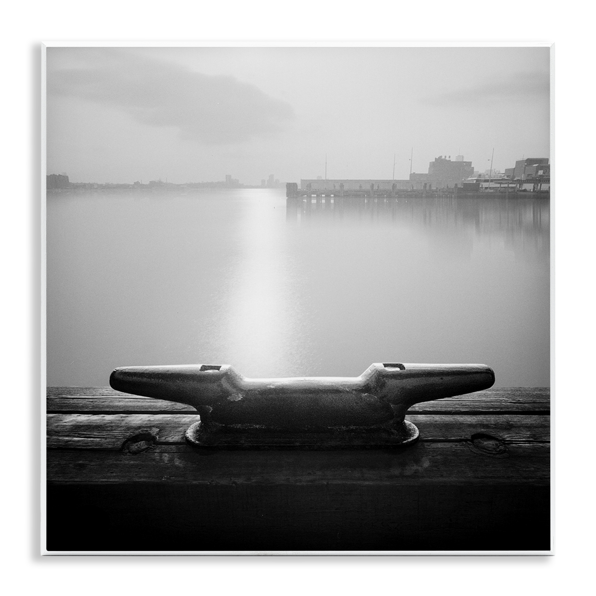 Stupell Industries Dockside Boat View Coastal Photography Unframed Art
