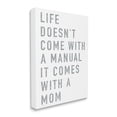 thumbnail image 1 of Stupell Industries Doesn't Come With Manual Mom Appreciation Phrase Grey Text, 16 x 20, Designed by Elizabeth Tyndall, 1 of 6