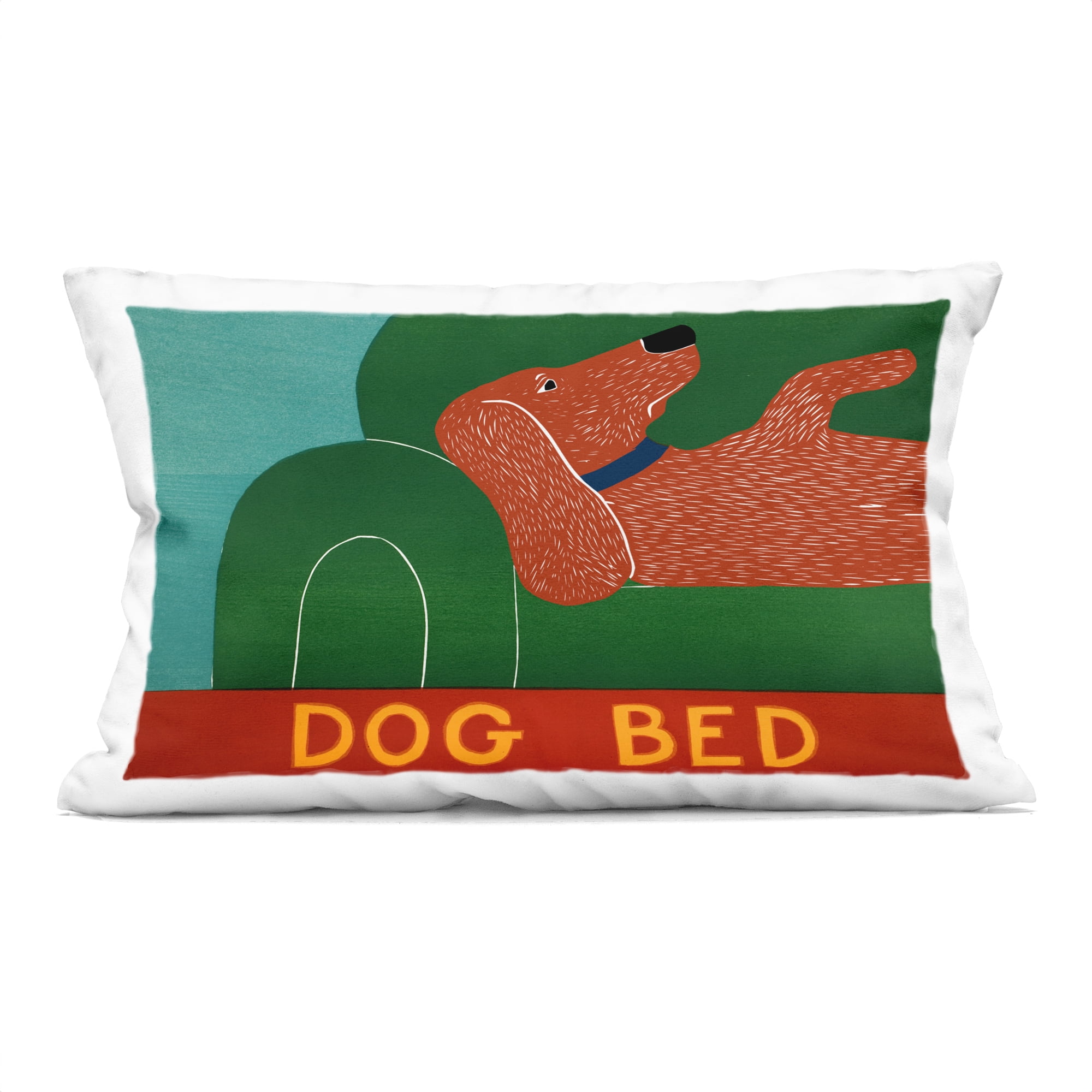 Stupell Industries Dog Bed Couch Decorative Printed Throw Pillow, design by Stephen Huneck