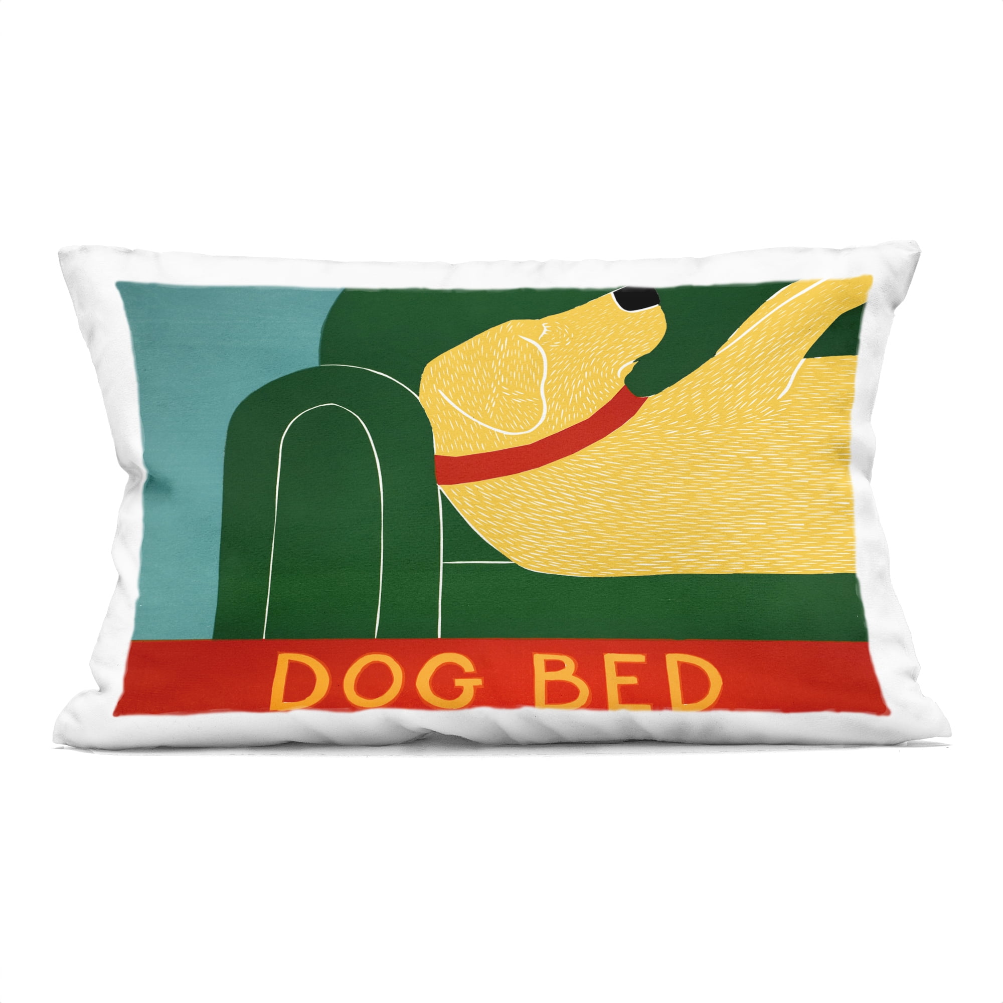 Stupell Industries Dog Bed Labrador Decorative Printed Throw Pillow, design by Stephen Huneck