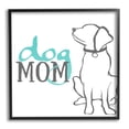 thumbnail image 1 of Stupell Industries Dog Mom Phrase Sitting Pet Labrador with Collar, 24 x 24, Design by Elizabeth Medley, 1 of 7