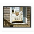 thumbnail image 1 of Stupell Industries Dog Nap at Cape House Realistic Coastal Painting Framed Wall Art Design by Zhen-Huan Lu, 16" x 20", Black Framed, 1 of 1