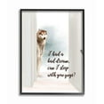 thumbnail image 1 of Stupell Industries Dog Nightmare Quote Funny Pet Parents Phrase Framed Wall Art Design by Ziwei Li, 16" x 20", Black Framed, 1 of 5