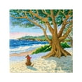 thumbnail image 1 of Stupell Industries Dog On Beach Painting Nature Painting Gallery Wrapped Canvas Print Wall Art, 24 x 24, 1 of 7