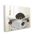 thumbnail image 1 of Stupell Industries Dog On Toilet Newspaper Funny Animal Pet Design Canvas Wall Art by In House, 1 of 1