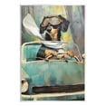thumbnail image 1 of Stupell Industries Dog on Joy Ride Animals & Insects Painting Unframed Art Print Wall Art, 13 x 19, 1 of 7