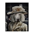 thumbnail image 1 of Stupell Industries Art Deco Dog with Floral Hat Canvas Art, 30 x 40, by Karen Burke, 1 of 8