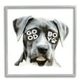 thumbnail image 1 of Stupell Industries Dog with Good Boy Glasses Animals & Insects Painting Gray Framed Art Print Wall Art, 12 x 12, 1 of 8