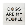 thumbnail image 1 of Stupell Industries Dogs Are My People Animal Lover Grain Pattern Graphic Art Gallery Wrapped Canvas Print Wall Art, Design by Daphne Polselli, 1 of 7