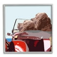 thumbnail image 1 of Stupell Industries Dogs Driving Convertible Car Clear Blue Sky Graphic Art Gray Framed Art Print Wall Art, Design by Noah Bay, 1 of 5