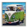 thumbnail image 1 of Stupell Industries Dogs Driving Retro Van Animals & Insects Painting Gray Framed Art Print Wall Art, 24 x 24, 1 of 9