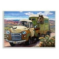 thumbnail image 1 of Stupell Industries Dogs Driving Vintage Rustic Truck with Horse Trolley, 15 x 10, Design by CR Townsend, 1 of 6