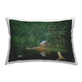 thumbnail image 1 of Stupell Industries Dogs & Lake Cabin Decorative Printed Throw Pillow, 14 x 20, 1 of 5