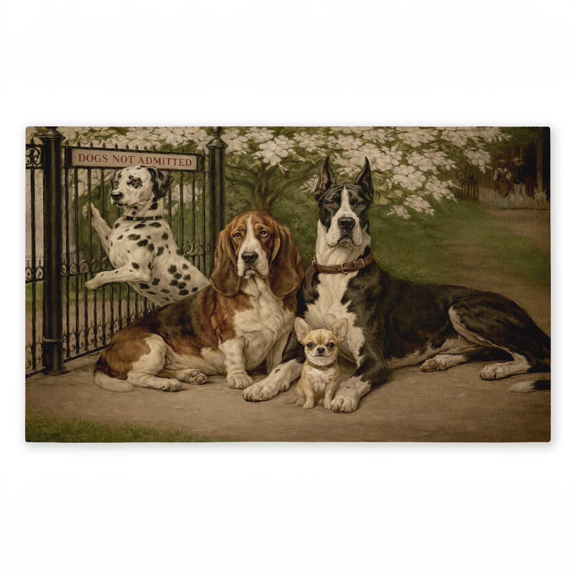 Stupell Industries Dogs Not Admitted Printed Outdoor Door Floor Mat, design by Tina LeCour