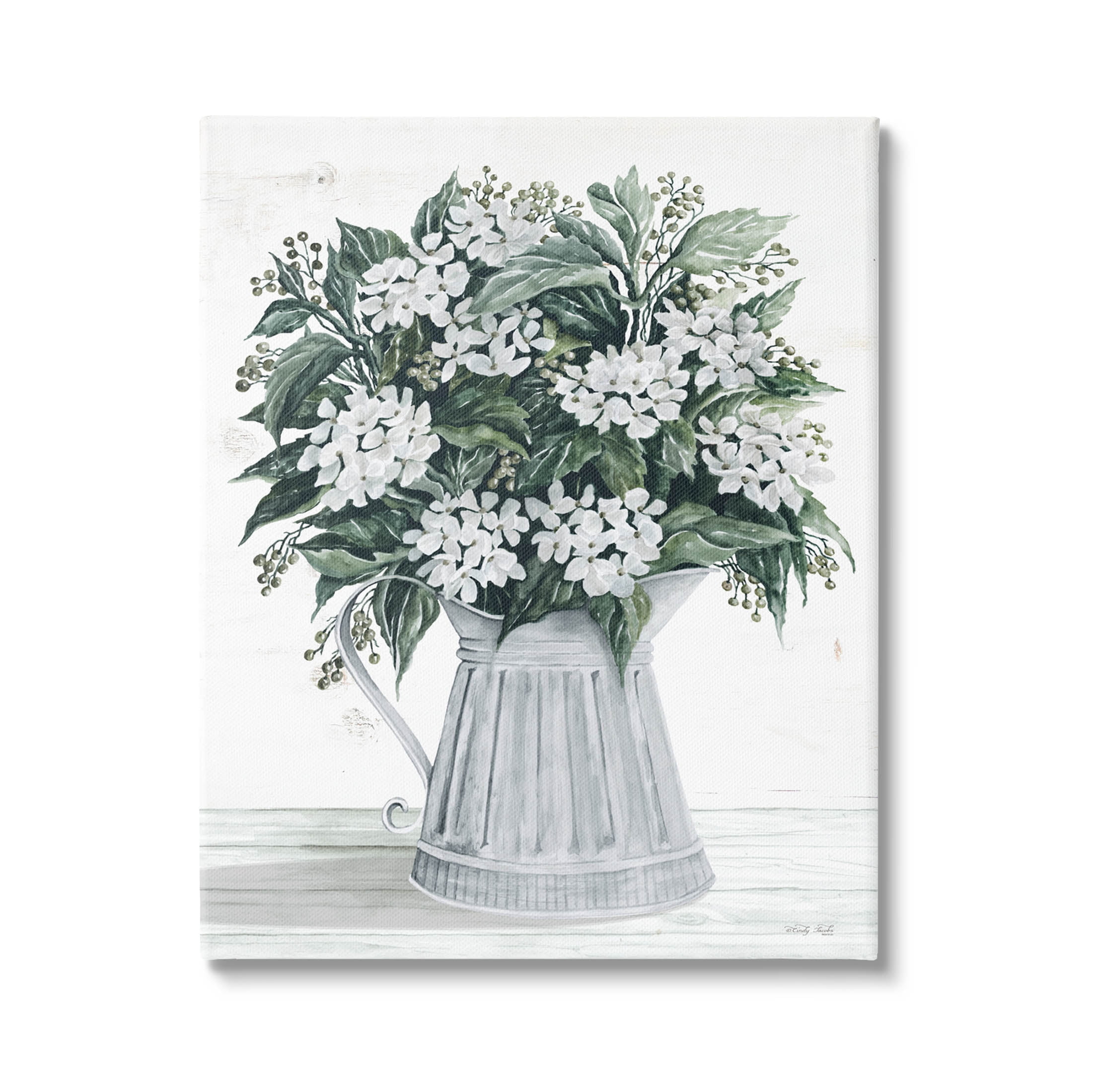 Stupell Industries Dogwood Flower Bouquet Painting Gallery Wrapped Canvas Print Wall Art, Design by Cindy Jacobs
