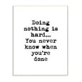 thumbnail image 1 of Stupell Industries Doing Nothing Phrase Vintage Typewriter Typography Typography Painting Unframed Art Print Wall Art, 13 x 19, 1 of 5