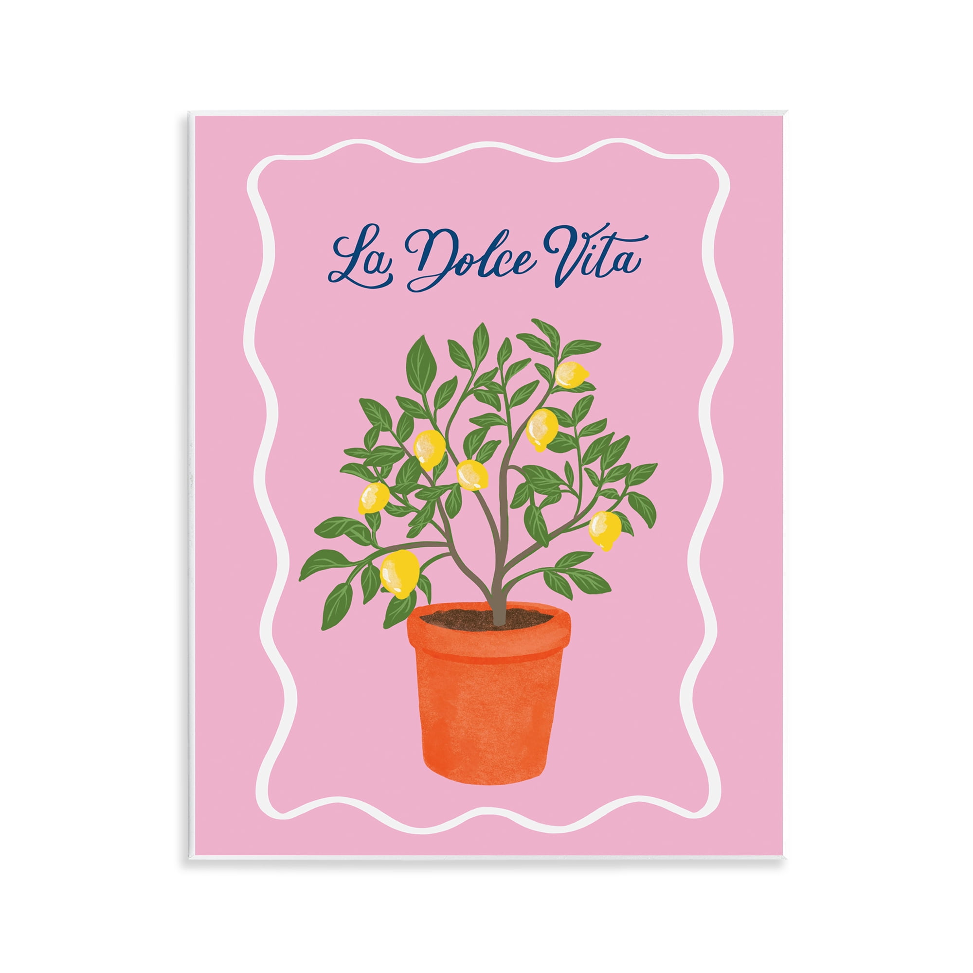 Stupell Industries Dolce Vita Lemon Tree Wall Plaque Art, design by Be Ni La