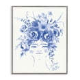thumbnail image 1 of Stupell Industries Glam Dolce Vita Woman with Roses Gray Framed Giclee Art, 11 x 14, by Karolina Sato, 1 of 8