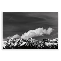 Stupell Industries Dolomites with Billowing Clouds Landscape & Nature Photography Unframed Art Print Wall Art, 15 x 10