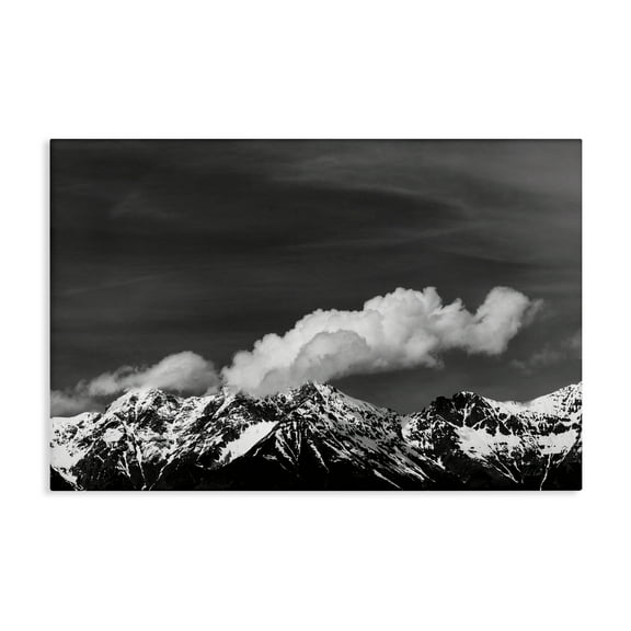 Stupell Industries Dolomites with Billowing Clouds Landscape & Nature Photography Wrapped Canvas Art Print Wall Art, 30 x 20