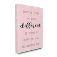 thumbnail image 1 of Stupell Industries Don't Be Afraid Pink Wood Texture Inspirational Word Design Canvas Wall Art by Daphne Polselli, 1 of 1