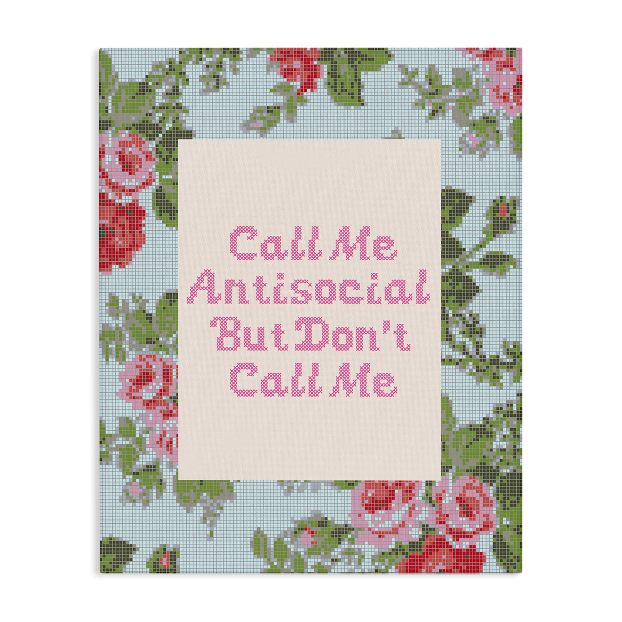 Stupell Industries Don't Call Me Vintage Florals Canvas Wall Art, design by Lil' Rue