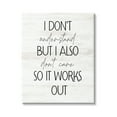thumbnail image 1 of Stupell Industries Don't Care Rustic Phrase Typography Painting Gallery Wrapped Canvas Print Wall Art, 30 x 40, 1 of 7