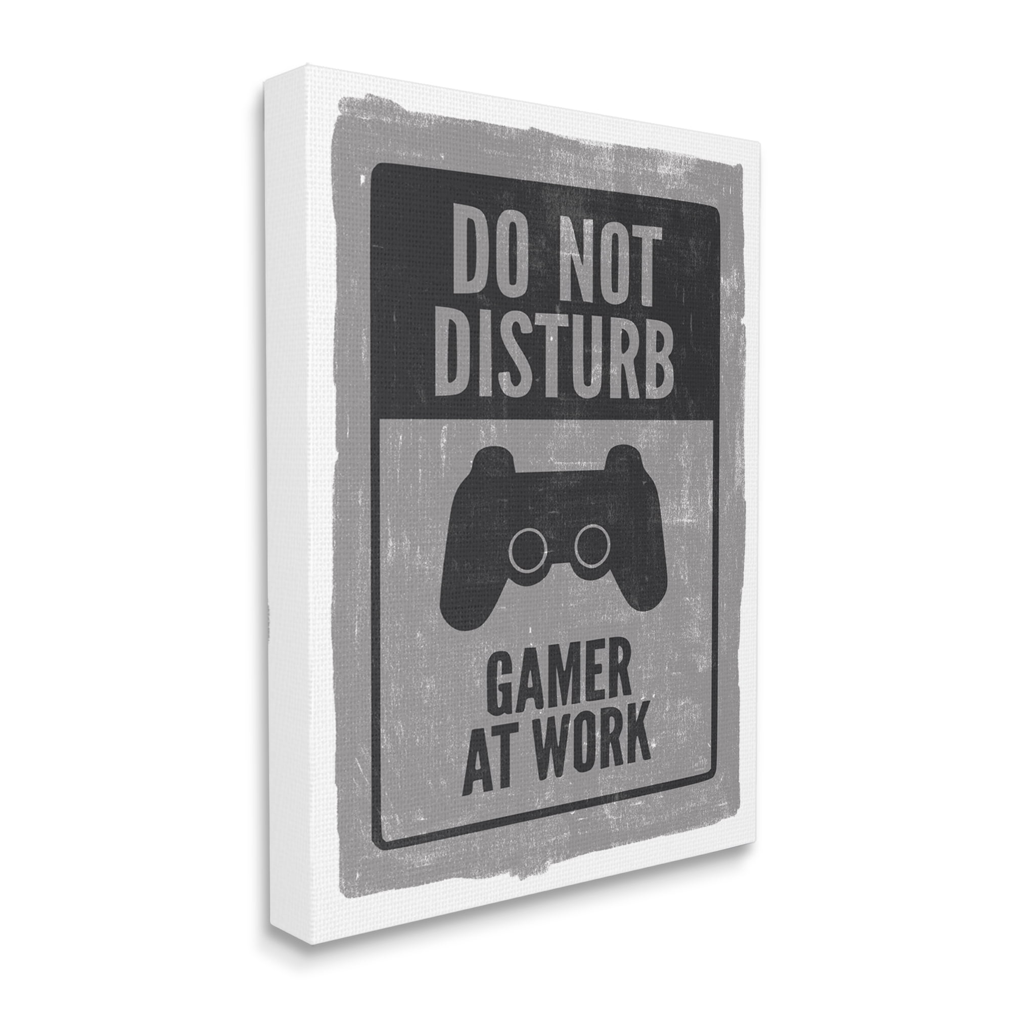 Stupell Industries Don't Disturb Gamer at Work Video Game Controller, 16 x 20, Designed by Lux + Me Designs