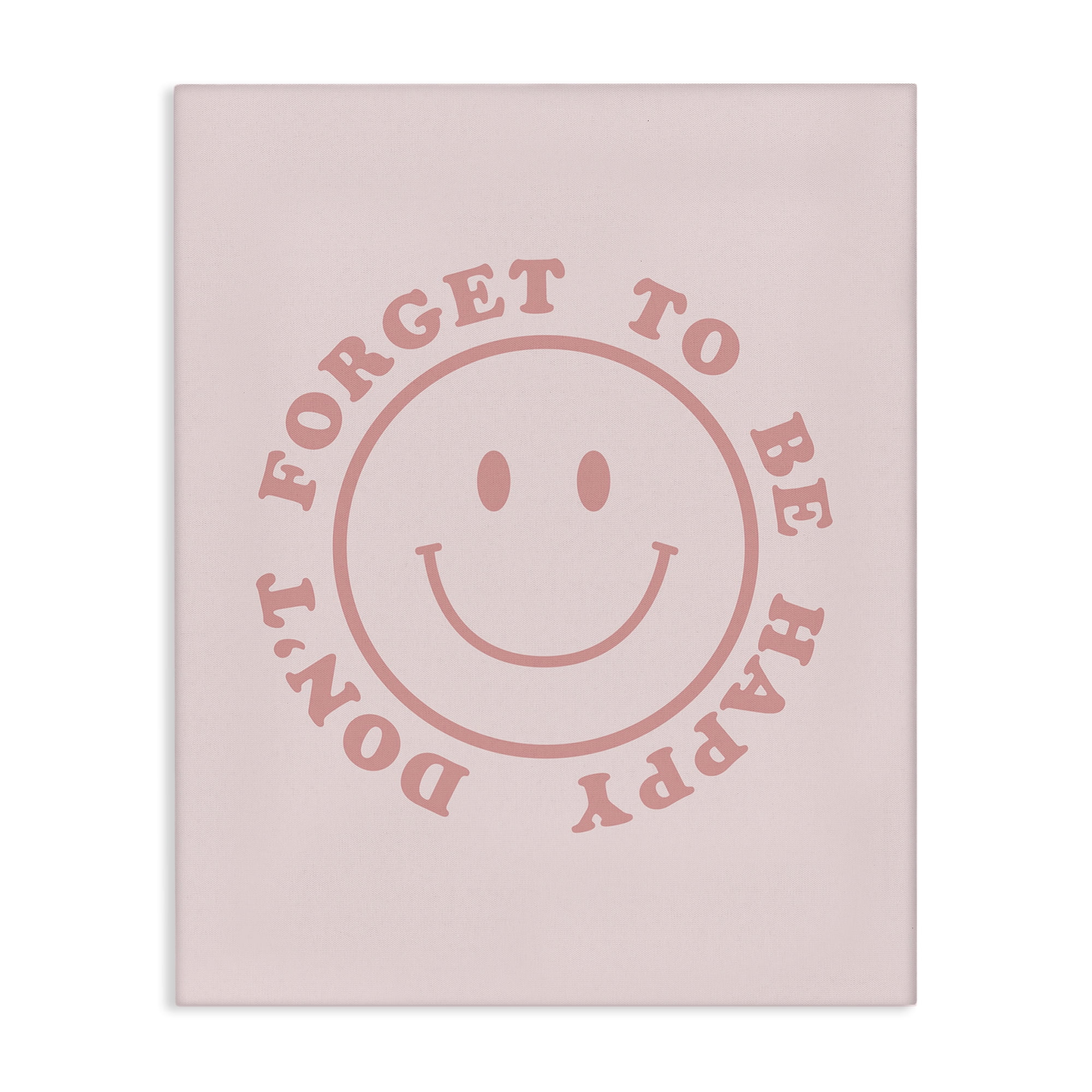 Stupell Industries Don't Forget Be Happy Typography Painting Gallery Wrapped Canvas Art Print Wall Art, 30 x 40