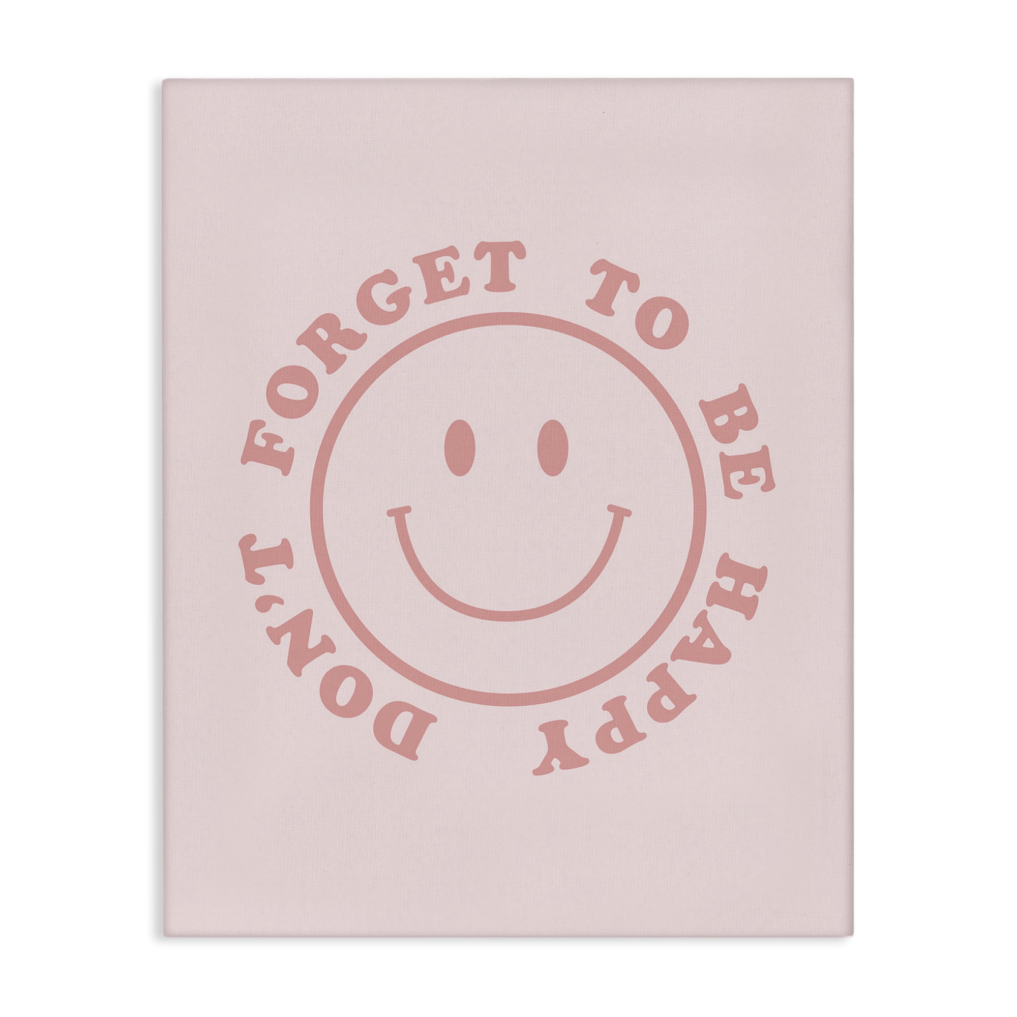 Stupell Industries Don't Forget Be Happy Typography Painting Gallery Wrapped Canvas Art Print Wall Art, 36 x 48