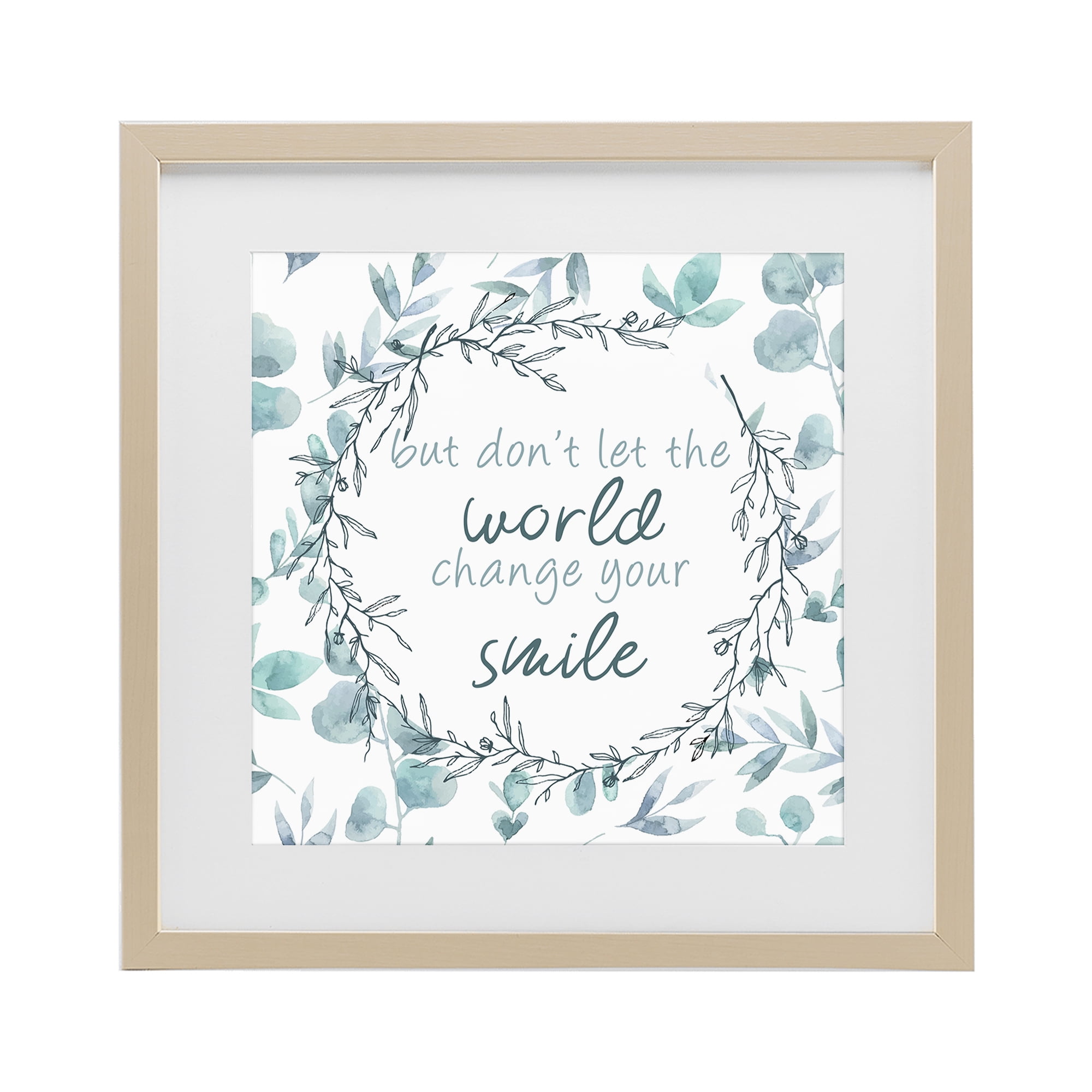 Stupell Industries Don't Let The World Change Birch Framed Print Under Glass, design by Kim Allen