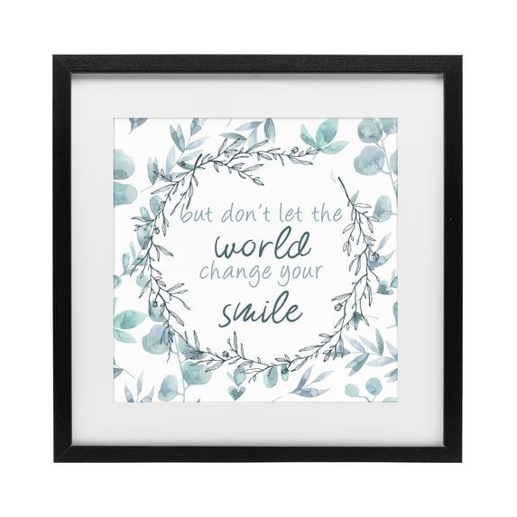 Stupell Industries Farmhouse Don't Let The World Change Black Framed Print Under Glass, 13 x 13, by Kim Allen