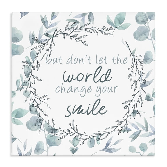 Stupell Industries Farmhouse Don't Let The World Change Canvas Art, 17 x 17, by Kim Allen