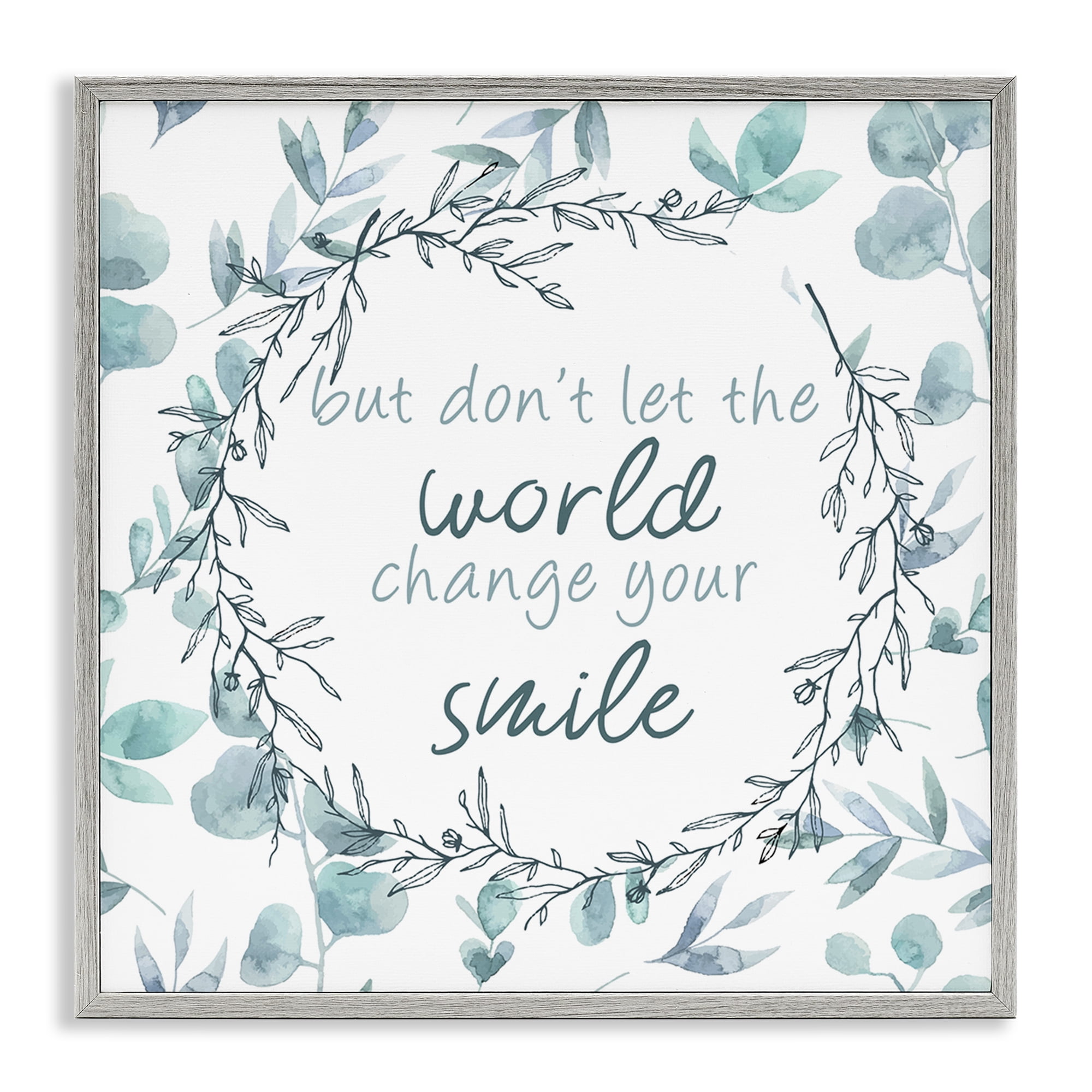 Stupell Industries Don't Let The World Change Gray Framed Giclee Art, design by Kim Allen