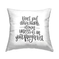 thumbnail image 1 of Stupell Industries Don't Put Others Down Inspirational Religious Calligraphy Design by Imperfect Dust Throw Pillow, 1 of 6