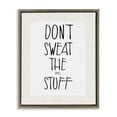 thumbnail image 1 of Stupell Industries Don't Sweat Small Stuff Inspirational Painting Brown Floater Framed Canvas Art Print Wall Art, 17 x 21, 1 of 9