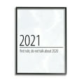 thumbnail image 1 of Stupell Industries Don’t Talk About 2020 New Year Sign Typography Painting Black Framed Art Print Wall Art, 11 x 14, 1 of 7