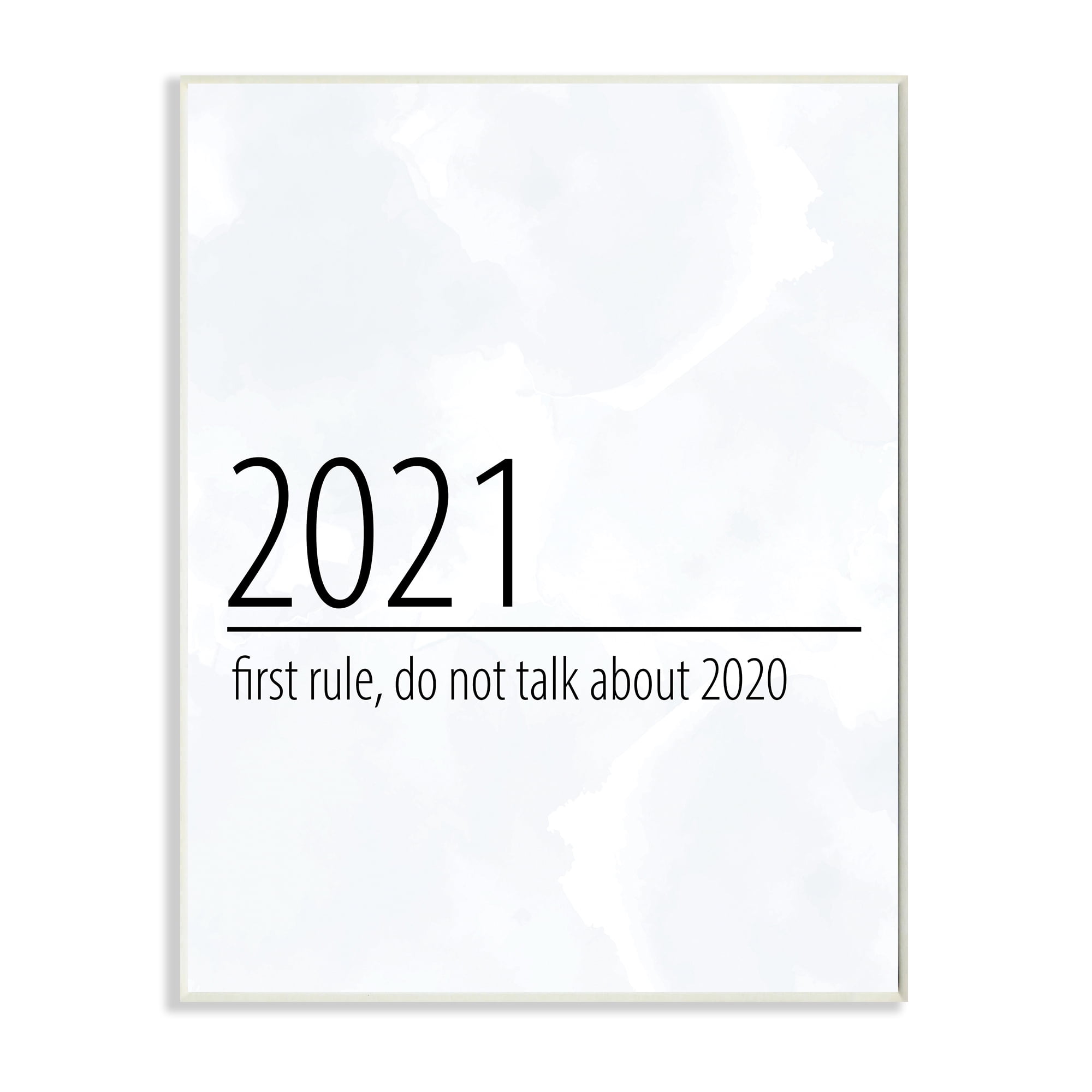 Stupell Industries Don’t Talk About 2020 New Year Sign Typography Painting Unframed Art Print Wall Art, 10 x 15