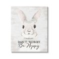 thumbnail image 1 of Stupell Industries Don't Worry Be Hoppy Easter Bunny Rabbit Pun,30 x 40, Design by Lettered and Lined, 1 of 5