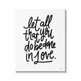 thumbnail image 1 of Stupell Industries Done in Love Romanic Fancy Calligraphy Phrase Canvas Wall Art, 16 x 20, Design by House Fenway, 1 of 5