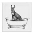 thumbnail image 1 of Stupell Industries Rustic Lodge Donkey in Bathtub Sketch Canvas Art, 24 x 24, by Victoria Borges, 1 of 7