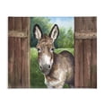 thumbnail image 1 of Stupell Industries Cottage Donkey in Wooden Gate Canvas Art, 30 x 24, by George Dyachenko, 1 of 8