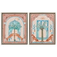 thumbnail image 1 of Stupell Industries Doorway Cheetah Palms Buildings & Architecture Painting Brown Floater Framed Canvas Art Print Wall Art, 17 x 21, Set of 2, 1 of 10