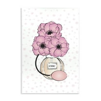 Stupell Industries Dotted Floral Perfume Fashion Painting Unframed Art Print Wall Art, 10 x 15