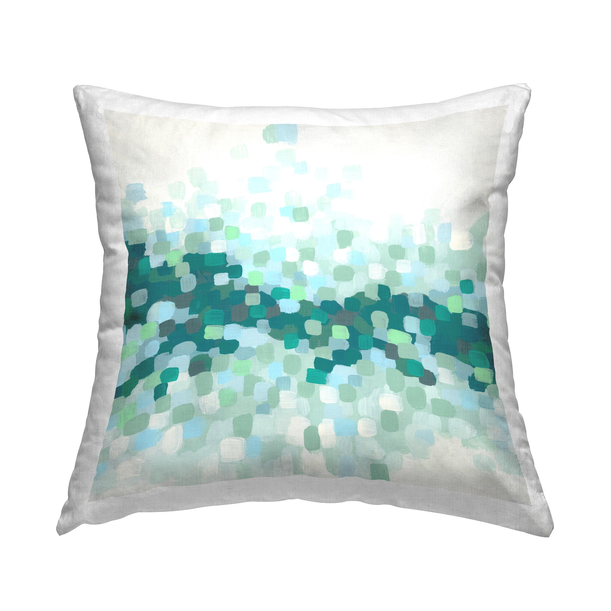 Stupell Industries Dotted Green Shapes Decorative Printed Throw Pillow Design by June Erica Vess