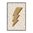 thumbnail image 1 of Stupell Industries Dotted Lightning Bolt Abstract Painting Black Framed Art Print Wall Art, 16 x 24, 1 of 2