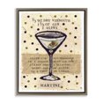 thumbnail image 1 of Stupell Industries Art Deco Dotted Martini Recipe Brown Floating Frame Canvas Art, 17 x 21, by Nancy Overton, 1 of 7