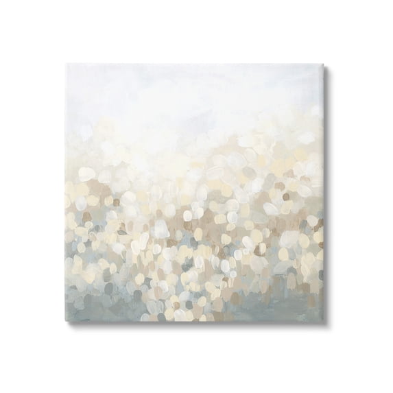 Stupell Industries Dotted Neutral Gradient Abstract Painting Gallery Wrapped Canvas Art Print Wall Art, 24 x 24