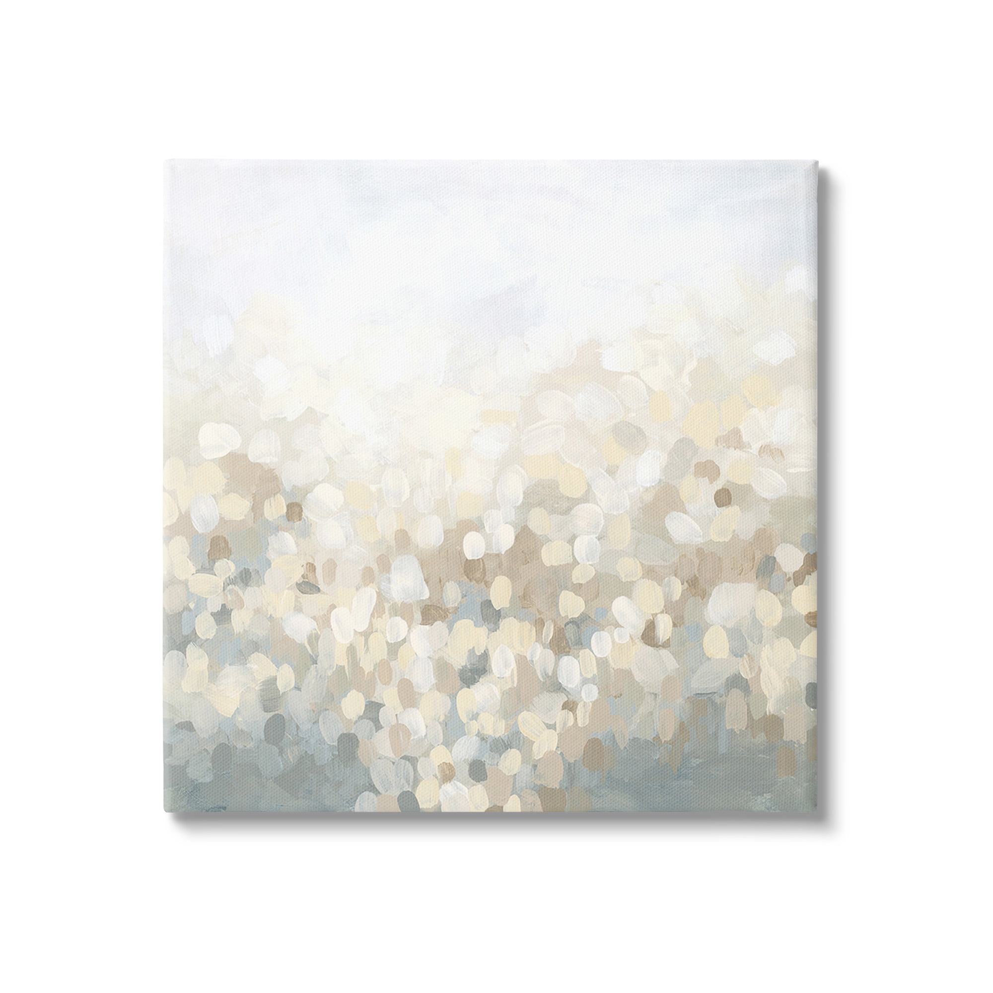 Stupell Industries Dotted Neutral Gradient Abstract Painting Gallery Wrapped Canvas Art Print Wall Art, 36 x 36